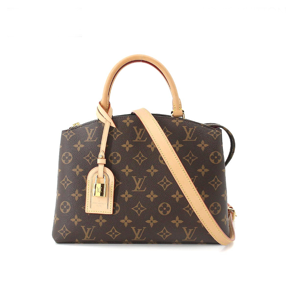 Louis Vuitton Monogram Petit Palais PM Shoulder Bag Brown